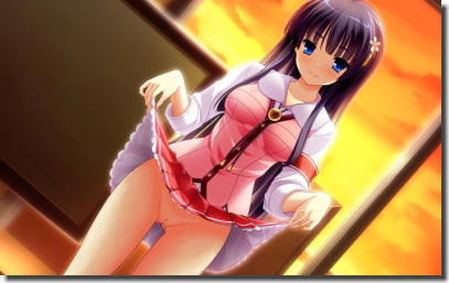 たくし上げたらパンツが無かった二次元ノーパンエロ画像 ③