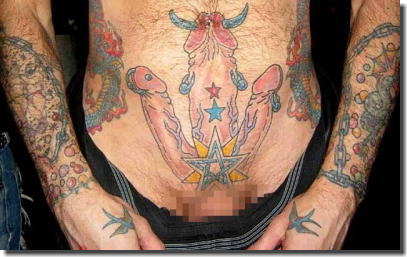 刺青やタトゥーを入れたヤンチャな男達のエロ画像 ④