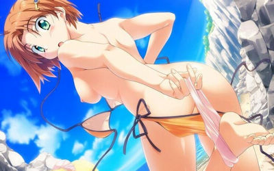 二次元美少女の水着ポロリハプニング画像 ②
