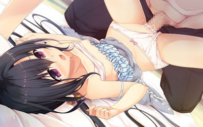 服を着たままな着衣貧乳セックスの二次元エロ画像 ③