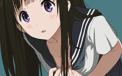 制服JKのおっぱいチラリな二次元胸チラエロ画像 ②