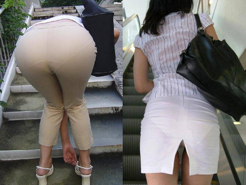 透けパンOL専用の街撮りエロ画像 
