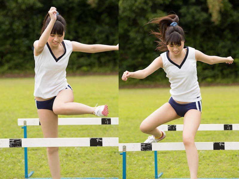 ブルマ女子が運動する爽やかなエロ画像 