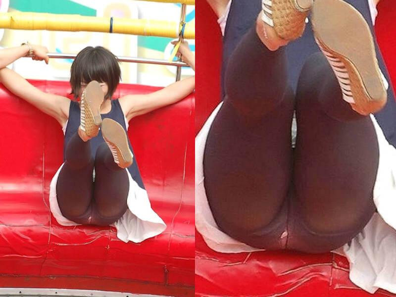 遊園地・テーマパークのパンチラエロ画像 